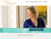 Tablet Screenshot of cathypresland.com